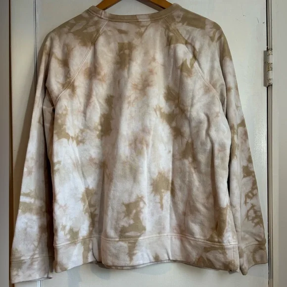 Sonoma Crewneck Tie-Dye Sweater - Cream and Brown - Picture 4 of 5
